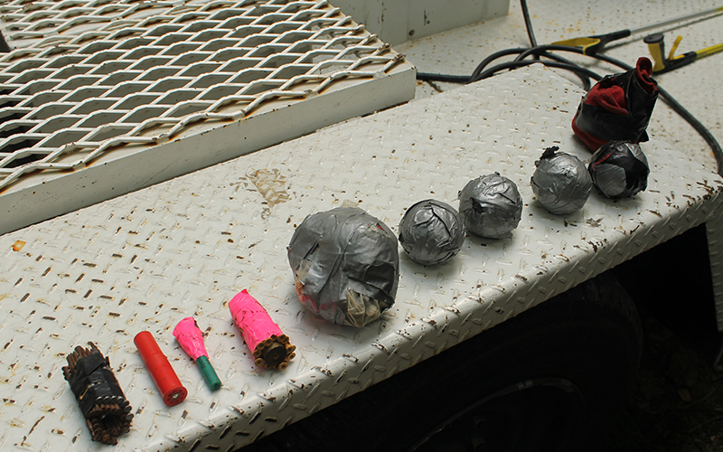 These are just a few of the improvised explosive devices found in Kevin Wade O’Neals home.