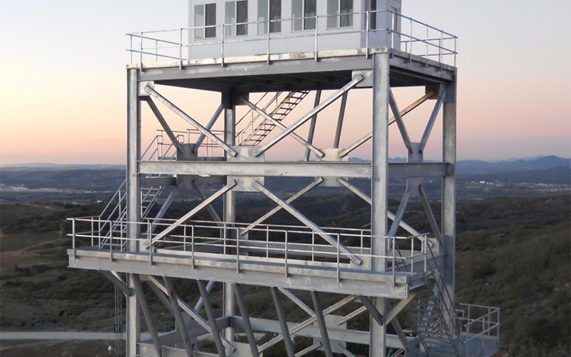 This exterior tower is just one example of the many products Panel Built can provide.