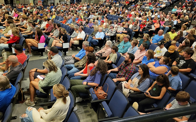 The Performing Arts Center was almost filled to capacity when the Turning Point message and instructions on starting a student led chapter were presented last week.