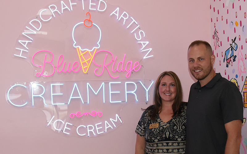 Suzanne and John Davenport’s concept for the Blue Ridge Creamery came from Suzanne’s grandmother, Christine Stovall, who owned the Tastee Freeze.