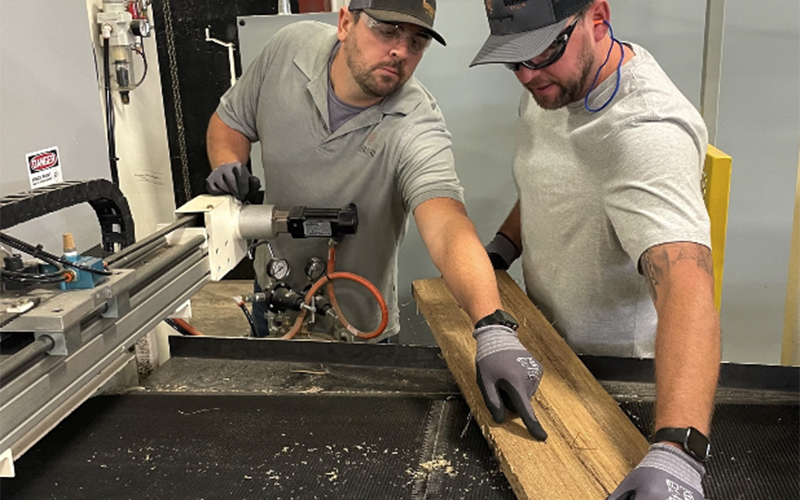 Precise measurements are a foundation of the craftsmanship that is Robinson Stave’s reputation.
