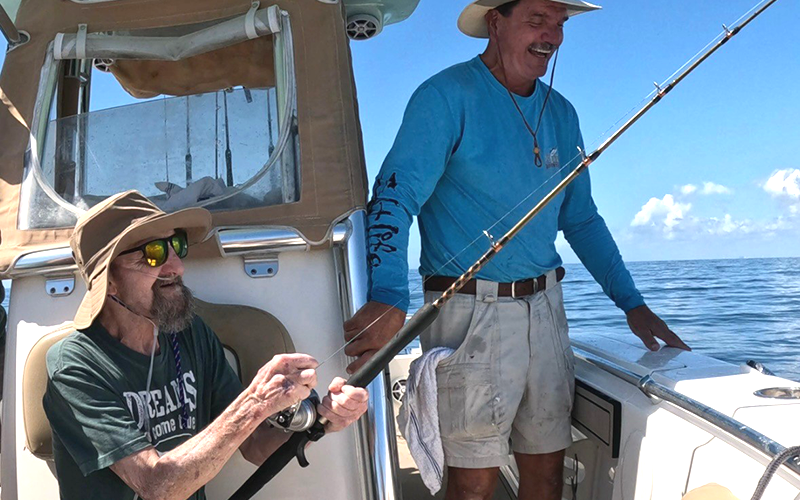 John David Ledford got to fulfill a lifelong dream of deep sea fishing in October in Panama City Beach, Florida.