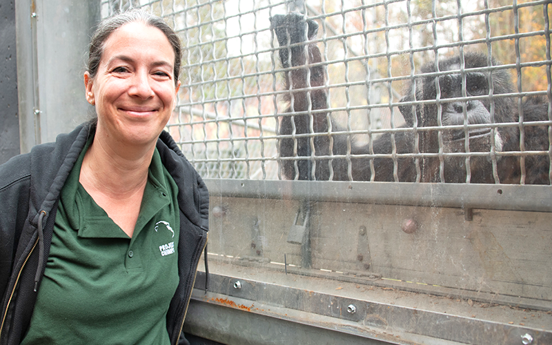 Dr. Jenny Jaffe will lead a question-and-answer session when Project Chimps hosts a Cheers for Chimps fundraiser January 20.