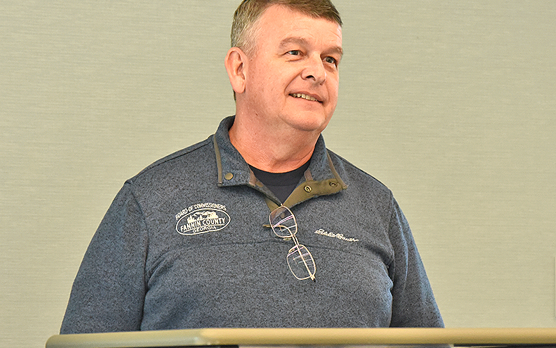 Fannin County Commission Chairman Jamie Hensley talked about David Ralston’s influence in the new Fannin County Public Library.