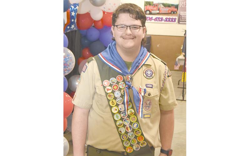 News Observer photo/Jason Queen - Epworth Troop 32 Eagle Scout Roy Green earned 33 merit badges and multiple service awards. He completed all seven cub scout ranks and all seven boy scout ranks. He also served in every officer position.