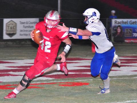 Cougar Chance Bailey tries to get away from a defender and work the edge in recent action for the Copper Basin Cougars. The Cougars are 4-1 on the season.