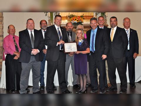 Jill Dyer, a Fannin County High School teacher, was named as Fannin County Teacher of the Year and will represent the county in the state competition. The announcement was made during the school system’s Teacher of the Year Banquet September 24. 