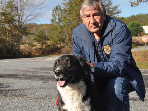 Fannin County Animal Control Officer JR Cornett shows off this male Border Collie mix who was picked up November 6 on Aska Road. The pup is staying at the facility until reclaimed or adopted. Typical of the breed, he has a fluffy black and white coat and is full of energy. View this alert, fun and handsome dog under Animal Control number 331-19.