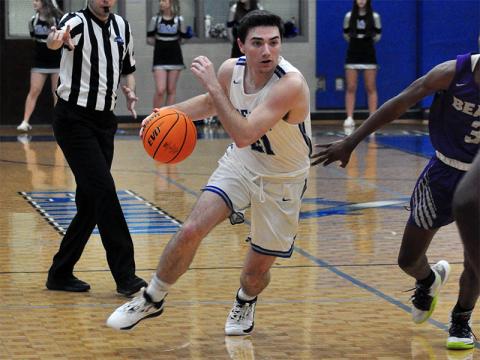Fannin Rebel Brady Martin finds a line to the rim in the Rebels region game with Cherokee Bluff Friday, December 13.
