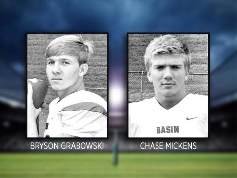 Bryson Grabowski, left, and Chase Mickens, right.