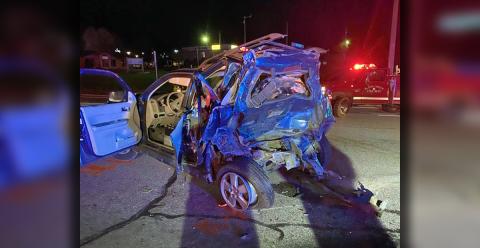 Two-year-old Cohen Bryson of Rome died from injuries that resulted when this 2008 Ford Escape was struck from behind on Georgia Highway 2 (Highway 515) Sunday night in Blue Ridge.
