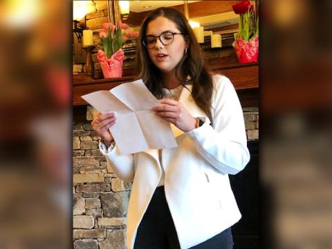 Fannin County High School senior Hannah Cruse was named the Daughters of the American Revolution’s Old Unicoi Trail Chapter’s National Good Citizen for Fannin County.