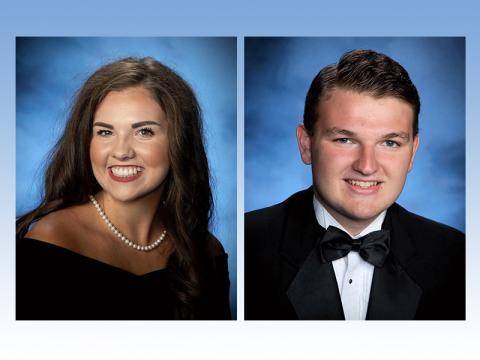 Fannin County High School Class of 2020 graduates Hannah Cruse and Ryan Peterson are two of the many FCHS students honored during the school's virtual Scholarship Awards Ceremony Thursday, May 14.