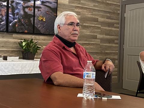 Blue Ridge Business Association President Cesar Martinez updated the Fannin County Chamber of Commerce Board of Directors on downtown Blue Ridge and McCaysville businesses following the COVID-19 pandemic.