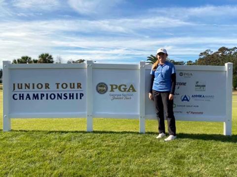 PGA Championship at Sea Palms Golf Club in St. Simons, Georgia, December 5 and 6. Panter finished second in her age division.