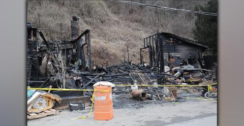 This residence on West Tennessee Avenue was totally destroyed by an early morning fire last Friday.