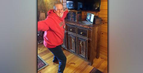 Eric Morris is a client who has been participating in the Mineral Springs Center, Inc. fun virtually through Medicaid’s Disaster Aid Plan.