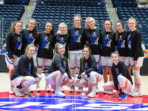 Fannin County Lady Rebels basketball capped their very successful season Thursday, March 11, finishing runner-up in the Georgia High School Association Class AA Girls State Championship. Shown prior to the the game are, from left, front, Reagan York, Paige Foresman, Becca Ledford and Courtney Davis; and back, Jenna Young, Natalie Thomas, Prisila Bautista, Mackenzie Johnson, Olivia Sisson, Ava Queen, Riley Reeves, Reigan O’Neal and Abby Ledford.