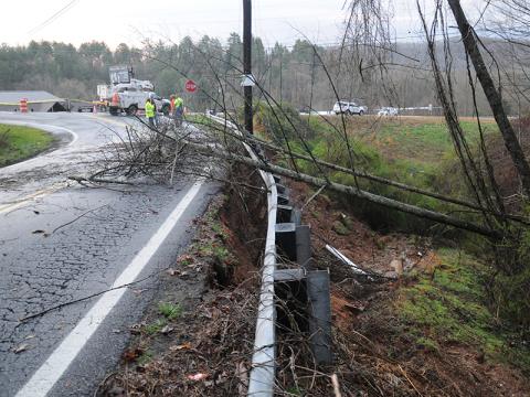 Around 500 City of Blue Ridge water customers are without water due to a main water line break on Bullen Gap Road. 