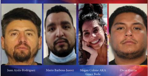 The subjects shown above are being searched for by the Georgia Bureau of Investigation for their alleged involvement in the murder of a Bethlehem woman.