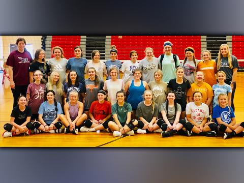 The Copper Basin High School volleyball team traveled to Lee Universty July 21 through 23, to compete against other schools. The Lady Cougars had a great showing. Shown are, from left, front, Trinity Smith, Emily Mundy, Destiny Pittman, Cora Kimsey, Sydney Hickey, Channing Beach, Chelsea Stuart, Aleah Lunsford and Kendra Deal; middle, Alisa Deal, Aaliyah Cochran, Maddie Cribbs, Zoe Green, Peyton Grabowski, Nicole Marrie, Makenna Miles, Albani Dotson, Raegan Hedden and Savannah Bloodworth; and back, Silvia S