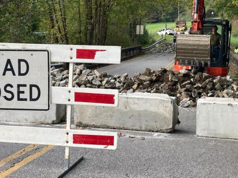 Fannin County was forced to close this bridge on Newport Road last Thursday after an inspection found it to be deficient. A bridge specialist was to be at the site Tuesday, October 19, to determine the best way to fix the structure.