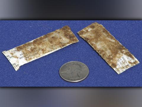 Bait packages such as the ones shown, being dropped in Fannin and Polk counties, are not dangerous to humans or domestic animals.