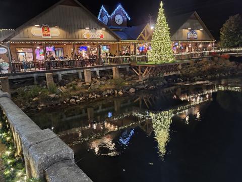 Festivities in McCaysville last Friday night, November 26, featured the lighting of the Christmas Tree on the deck overlooking the Toccoa River at Twisted Tomato. A large crowd turned out for the event, which featured McCaysville Mayor Thomas Seabolt throwing the switch to light the tree. The event was sponsored by the McCaysville Business Association.