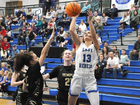 Fannin County Lady Rebel Becca Ledford received post season accolades. 