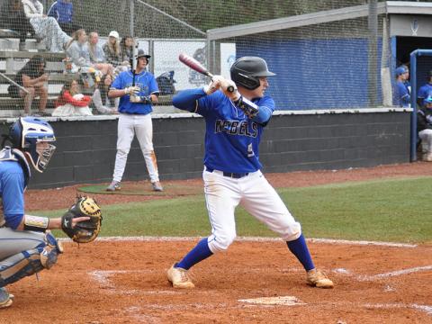 Junior Connor Martin steps up to bat in recent action for the Fannin County Rebels baseball team. 