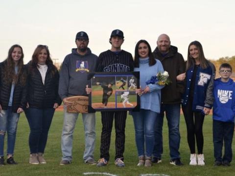 Senior Jordan Bennett was escorted by Reagan Teague, Alison and Erik Bennett, Ashley and Caleb Sparks, Zander Sparks, and Abbey Sparks. 