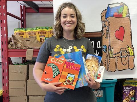 Cayley Hamilton has provided books to 536 children through Snack in a Backpack as a project that began as “Feed and Read Fannin.” That project has now grown into a non-profit organization with plans to continue supplying books every year.