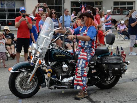 Patriotism was everywhere in Blue Ridge.