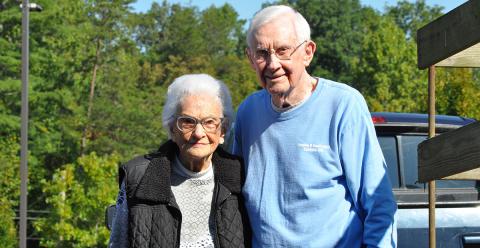 Joel (Hatch) Hatchell and his wife, Tot, enjoy their day trips together.