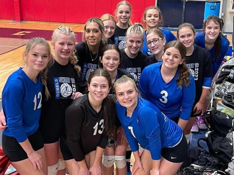 The Fannin County Lady Rebels volleyball team made it all the way to the Sweet 16 of state tournament competition this year before falling to Providence Christian Saturday. The team is shown after the game. Last Tuesday, the Lady Rebels advanced to the Sweet 16 with a first round state playoff win over The Walker School.