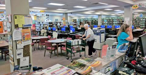 The Fannin County Public Library, as pictured in 2019.