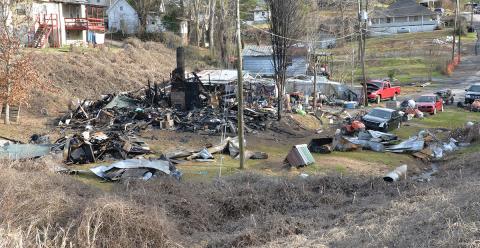 Two people lost their lives when this Douglas Street home in Ducktown was destroyed by fire January 23. The names of the victims have not been released by investigators. 