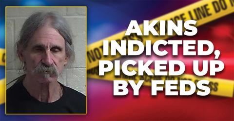 Raymond Vandiver Akins was originally arrested in Fannin County November 8, 2023, on several charges.
