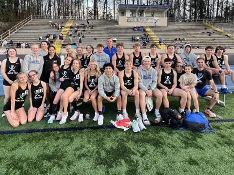 Submitted photo Fannin County track and field athletes are shown following head to head competition against some of the state’s best performers.