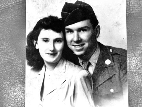 Betty and Bob Phillips pictured not very long after they were married. Betty was pregnant with their first child in this photo.
