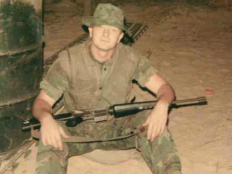 Thom Potito is show at one of his many duty stations during his 21-year career with the United States Marine Corps. 