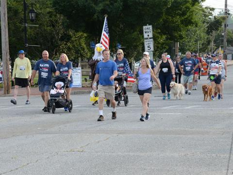 The Blue Ridge Freedom 5K was not just for serious runners, but for those who wanted to start the July 4 celebration in Blue Ridge with their own style, as many entrants brought along babies and dogs.