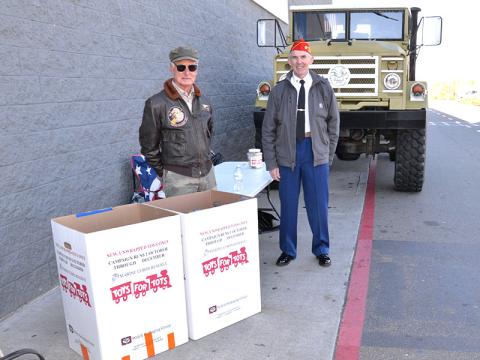 The day after Thanksgiving is the largest, single toy collection and fundraising day for Toys for Tots. That effort includes Stuff the Truck at Walmart in Blue Ridge, manned last year by Dick Evelyn and Ian Guttridge.