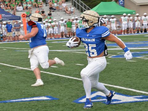 Carson Callihan has been an offensive force for the Rebels during Fannin County’s scrimmages this year.
