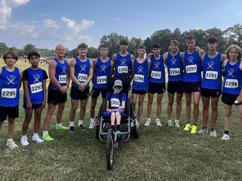 Shown at the event are, from left, Joe DiBendetto, Kevin Cruz, Gage Bryan, Brodey Angel, Matthew Ponton, Austin Prieto, Kaden Majors, Henry Schueneman, Rylin Davis, Hudson Lynch, Jaxson Bittner, and Aiden Jones; and, front, Brady Smith.
