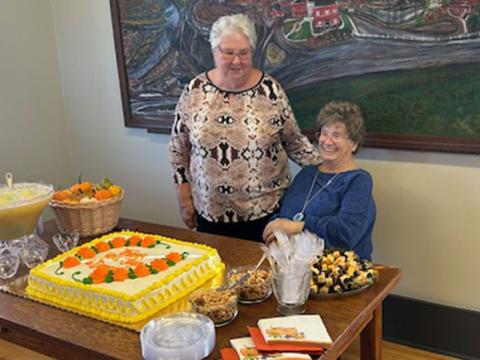 Dawna Standridge and Joyce Allen were recently honored for their long time service to the Ducktown Basin Museum.