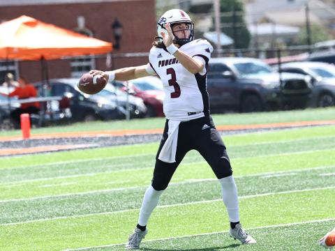 Luke Holloway shows the form that helped earn him NAIA Player of the Week honors.