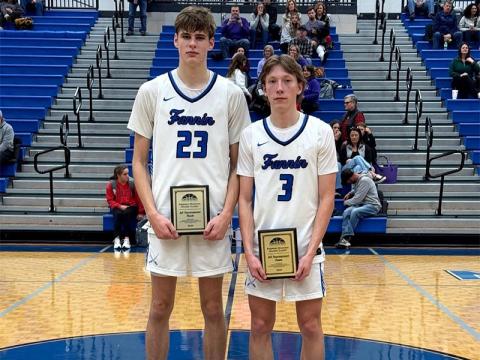 Fannin County’s Kolton Kaylor, left, and Hudson Ethingtownere named to the All Tournament Team.