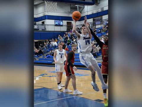 Brody Henson aims for two points for the Fannin County Rebels in recent action.