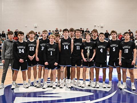 The Fannin County Rebels were awarded the Region Runner-Up trophy Friday night in Calhoun after falling to Christian Heritage in the championship game.